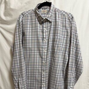 Faherty Checkered Shirt in Blue and Pink